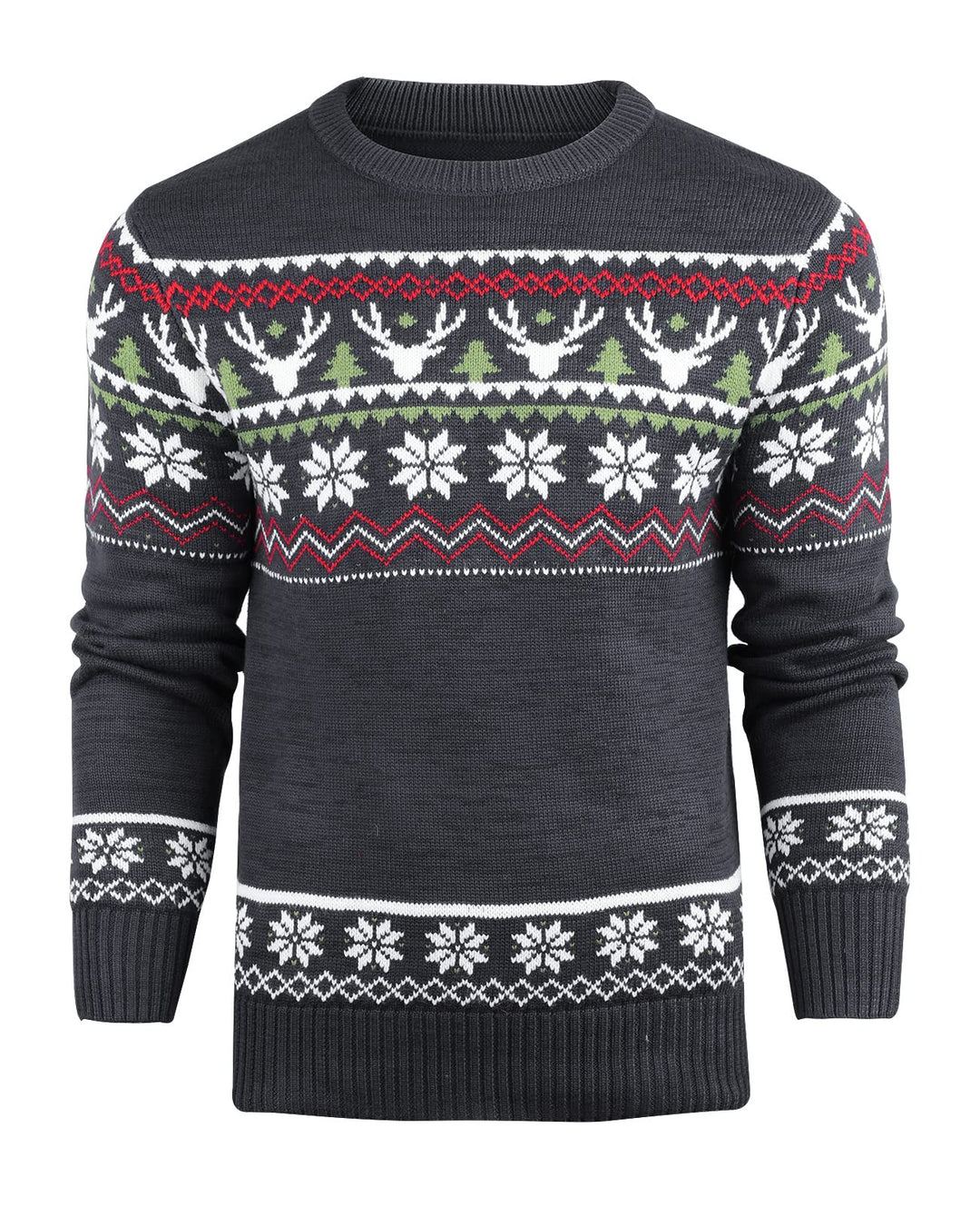 Danfiki Pullover Herren Herren Weihnachtspullover Sweater Christmas Pullover Rundhals Warme Strickpu