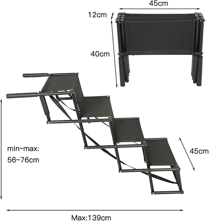 Rampe für Hunde, Treppe für grosse und kleine Hunde, Hunderampe Auto, faltbare Rampe für Auto, Sofa