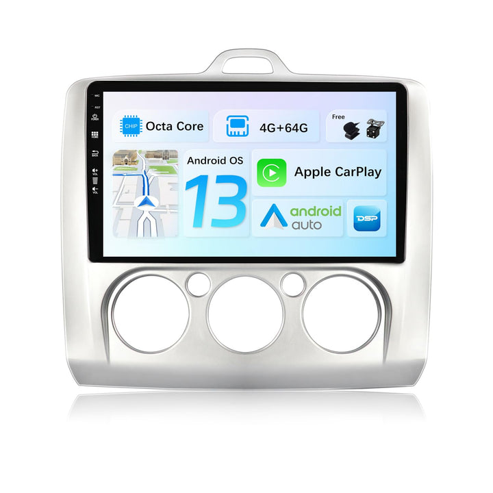 JOYX Android 12 Autoradio Passt für Ford Focus (2004-2011) - [4G+64G] - Eingebaut DSP/Carplay/Androi