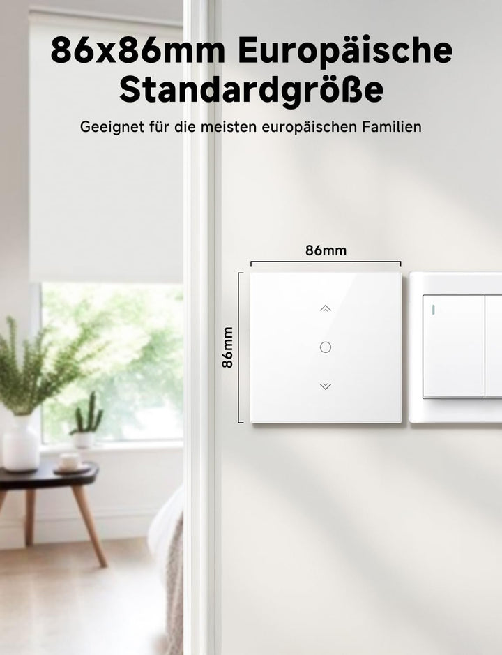 Wlan Rolladenschalter, Etersky Smart Rolladen Zeitschaltuhr mit Prozentfunktion, App Steuerbar und k