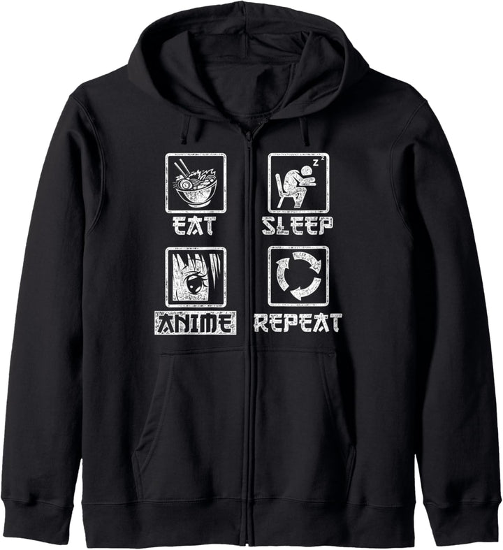 Japanischer Manga Otaku Kawaii Ramen Nudeln Lustiges Anime Kapuzenjacke