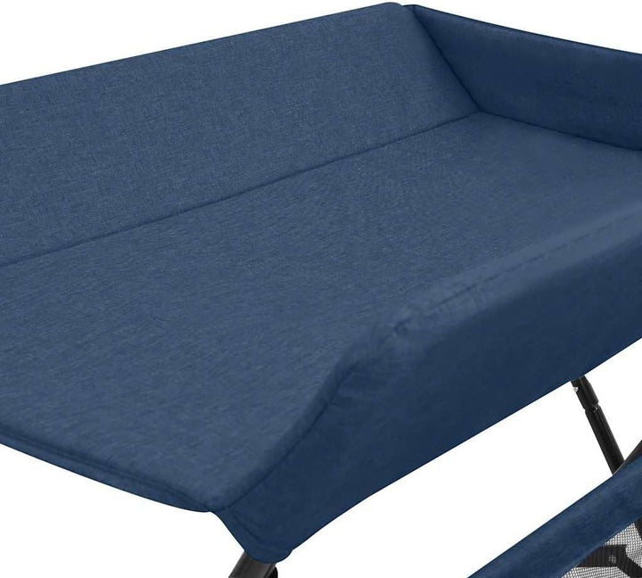 vidaXL Wickeltisch mit seitlichen Staufächern Zusammenklappbar Wickelauflage Kommode Mulde Unterlage