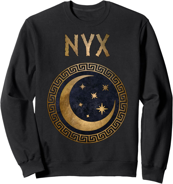 Nyx Griechische Göttin der Nacht Antikes Symbol Sweatshirt