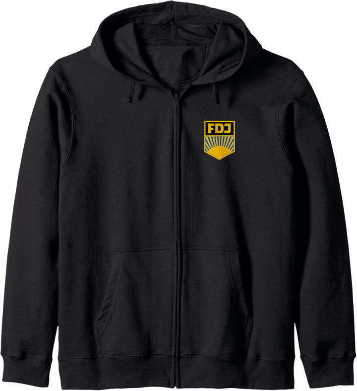 FDJ Hemd DDR Freie Deutsche Jugend Kostüm Blauhemd Ossi Kapuzenjacke