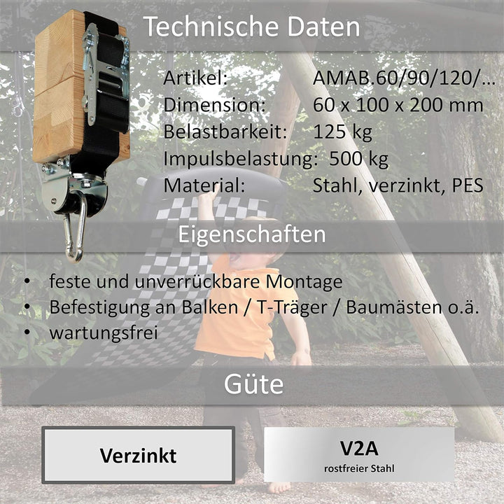 Flexible Bandschelle bis Ø23 cm oder 70 cm Umfang mit MARATHON Rollengelenk 72 cm, 72 cm