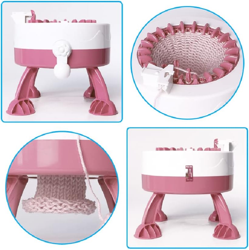 Strickmaschine, 22 Nadeln Webmaschine Rundstrickmaschine Kit für Socken Hut Schal Decken