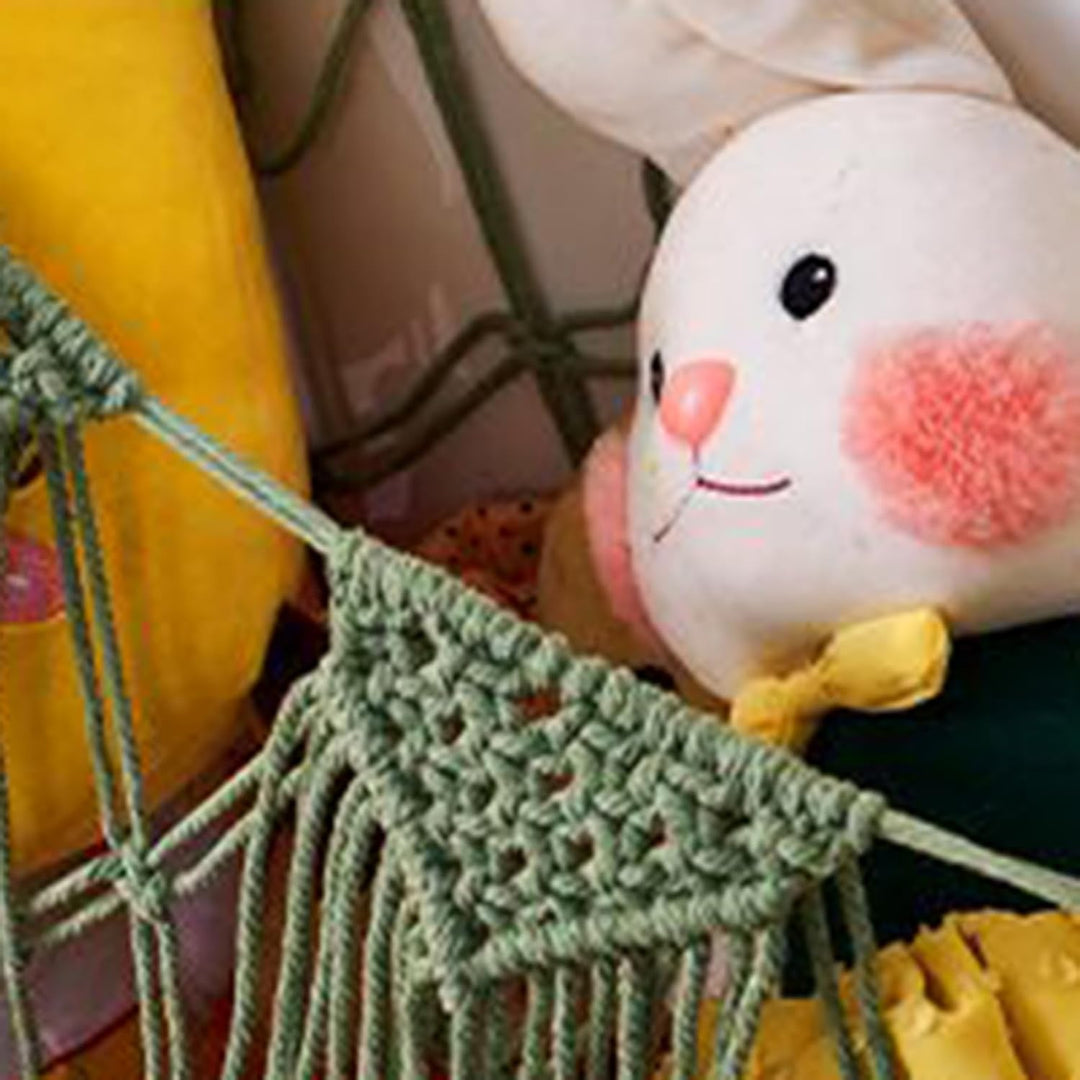 Hängematte für Plüschtiere | Ästhetischer Wand-Organizer - Stricknetz für Plüschpuppen Organizer für