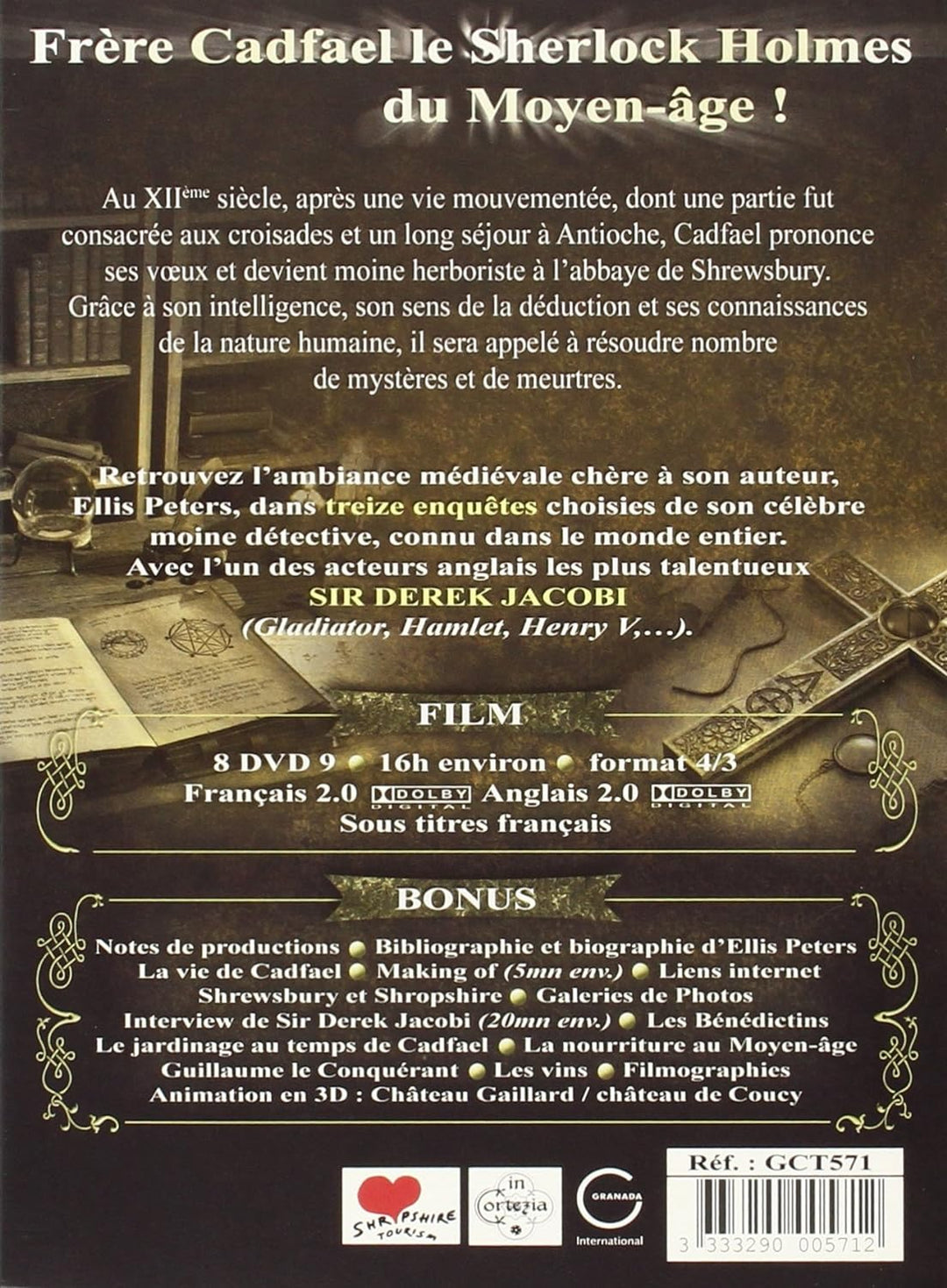 Cadfaël : intégrale - 8 DVD [FR Import], DVD