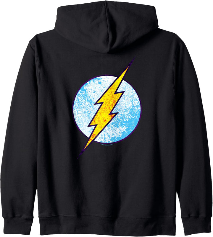 The Flash Neon Distress Logo Kapuzenjacke