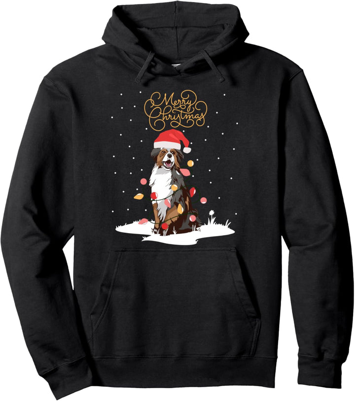 Australian Shepherds Merry Christmas Aussie Xmas Weihnachts Pullover Hoodie