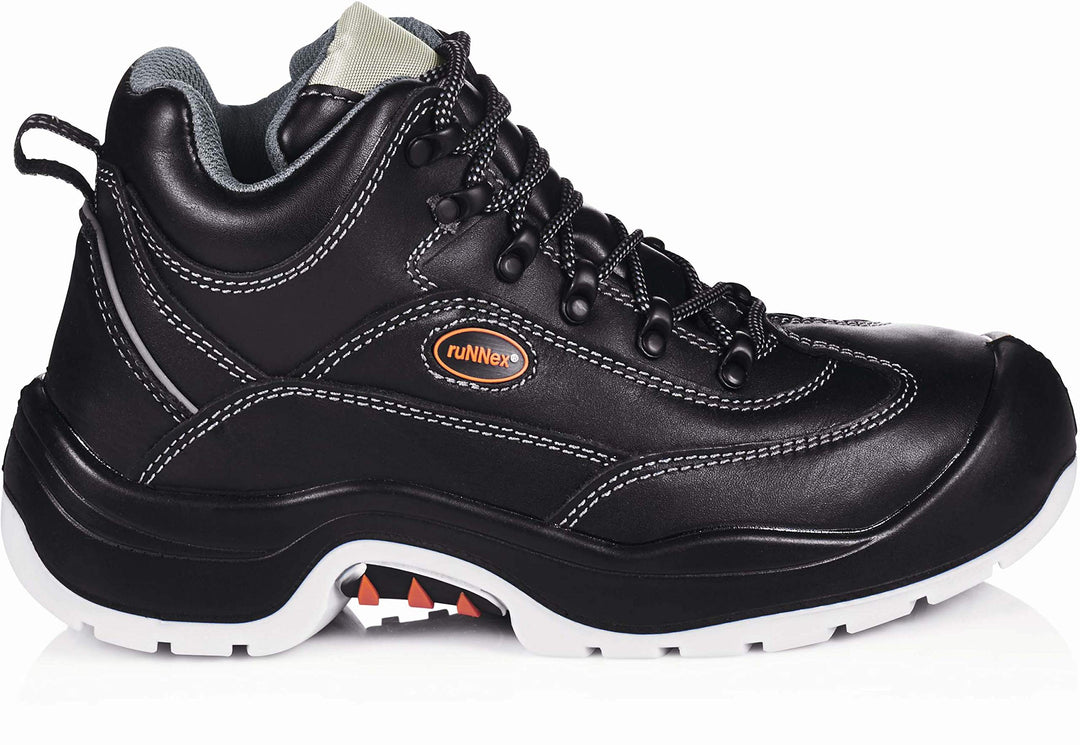 ruNNex Sicherheitshochschuhe S3 TeamStar Halbstiefel BGR 191, Grösse 39, schwarz, 5301 39 EU, 39 EU