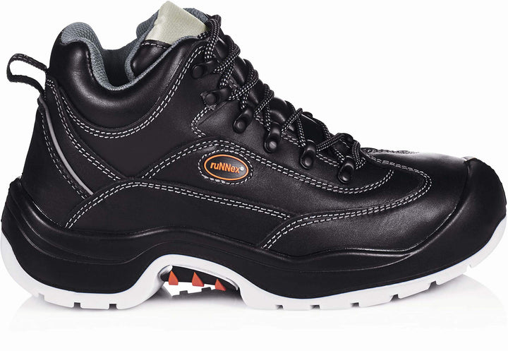 ruNNex Sicherheitshochschuhe S3 TeamStar Halbstiefel BGR 191, Grösse 39, schwarz, 5301 39 EU, 39 EU