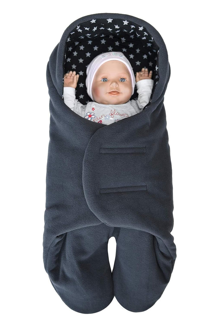 MijaCulture 2 in1 two sided Winter Einschlagdecke Decke Universal für Autositz, für Kinderwagen, Bug