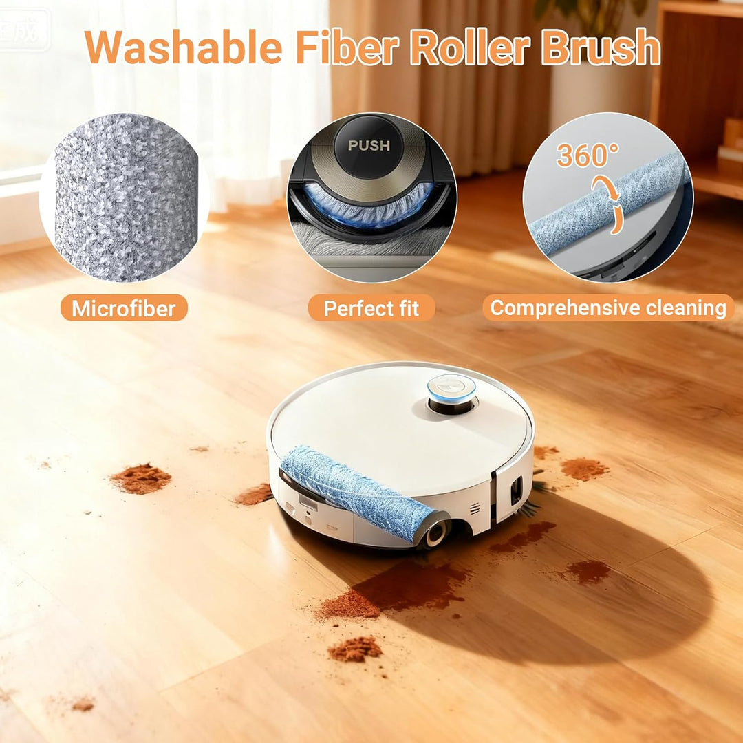 28 Stück Zubehör für Dreame Aqua10 Ultra Roller Complete Saugroboter | 2 Hauptbürsten, 2 Rollen Wisc