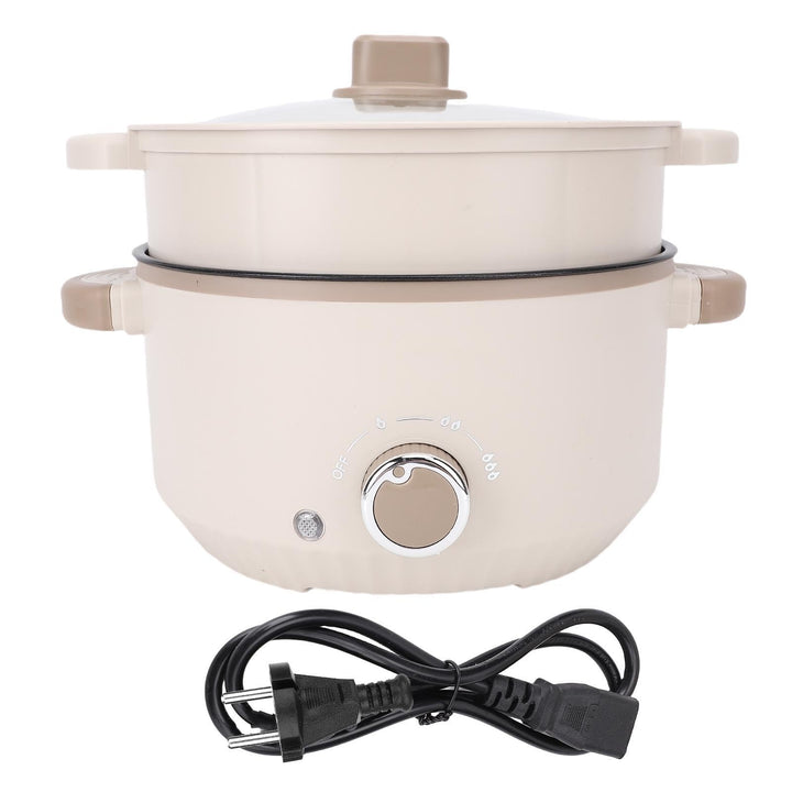 Hot Pot Electric Ramen Cooker, 3L Grosse Kapazität Tragbarer Heisser Pot -Schnellnudeln Kocher Multi