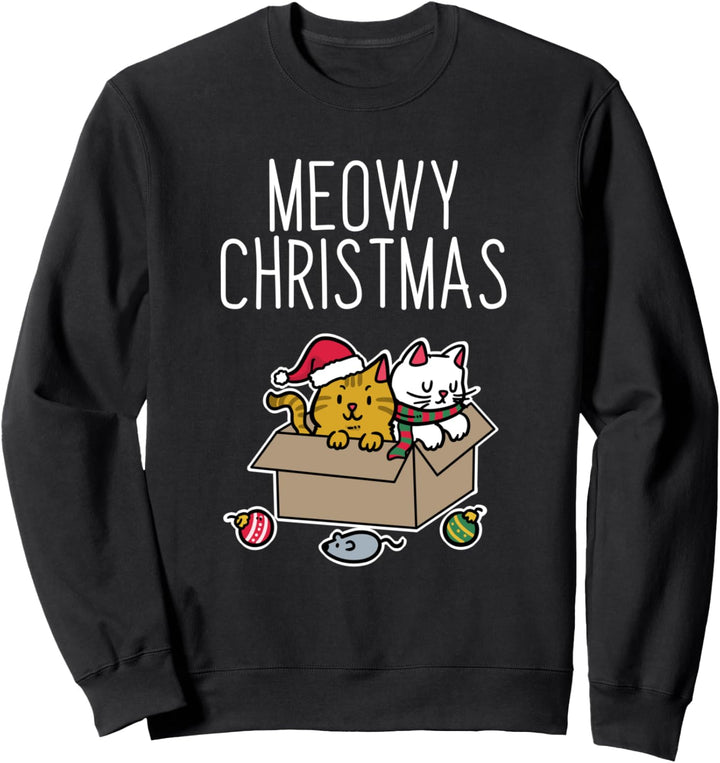 Knuffiges Kätzchen Katzen Kater Weihnachtsdeko Sweatshirt