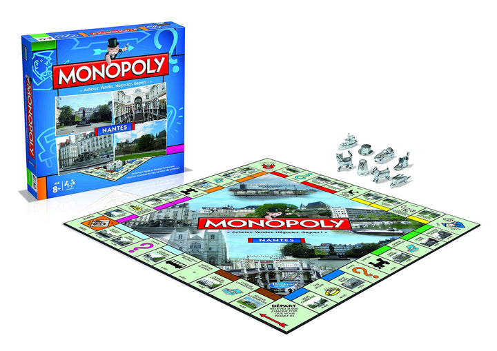 Winning Moves – Gesellschaftsspiel – Monopoly – Städte (französisch) Monopoly Nantes, Monopoly Nante