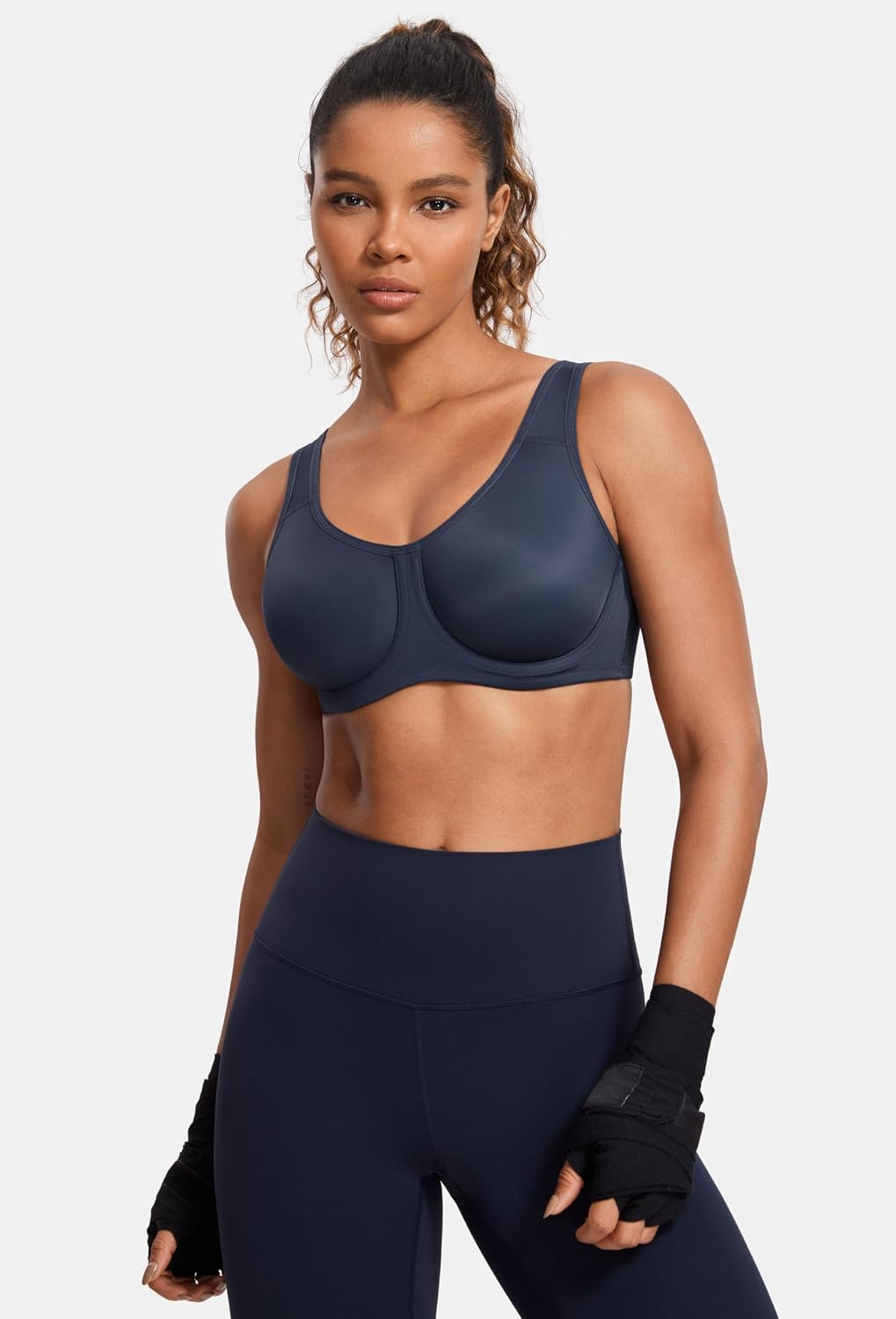 SYROKAN Damen Starker Halt Sports BH Grosse Brüste mit Bügel für Grosse Grössen | mit Bügel, Grosse