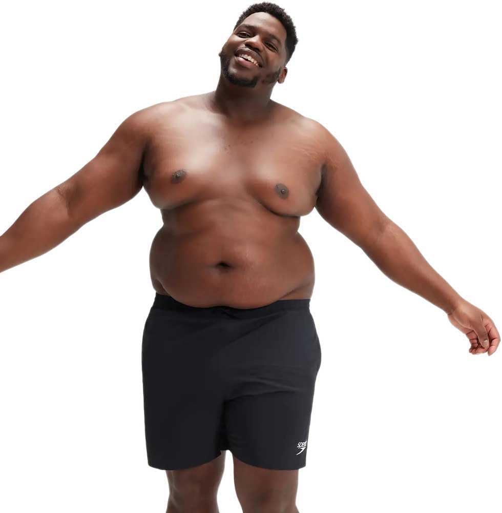 Speedo Herren Plus Size Essential 16" Wassershort 48 Grosse Grössen Schwarz, 48 Grosse Grössen Schwa