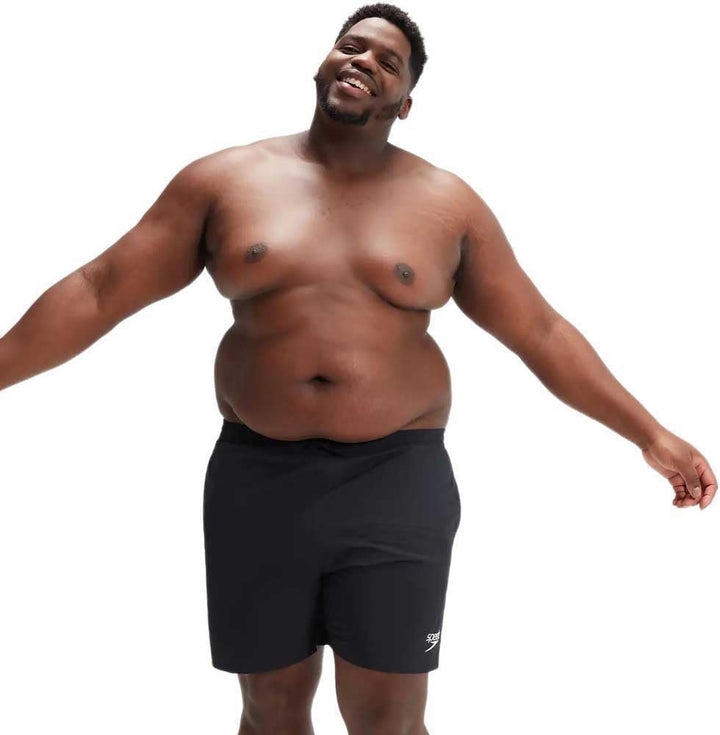 Speedo Herren Plus Size Essential 16" Wassershort 48 Grosse Grössen Schwarz, 48 Grosse Grössen Schwa
