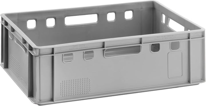 BURI 5x Fleischkiste E2 Metzgerkiste 60x40x20cm lebensmittelecht, robust, stapelbar - Universal Lage