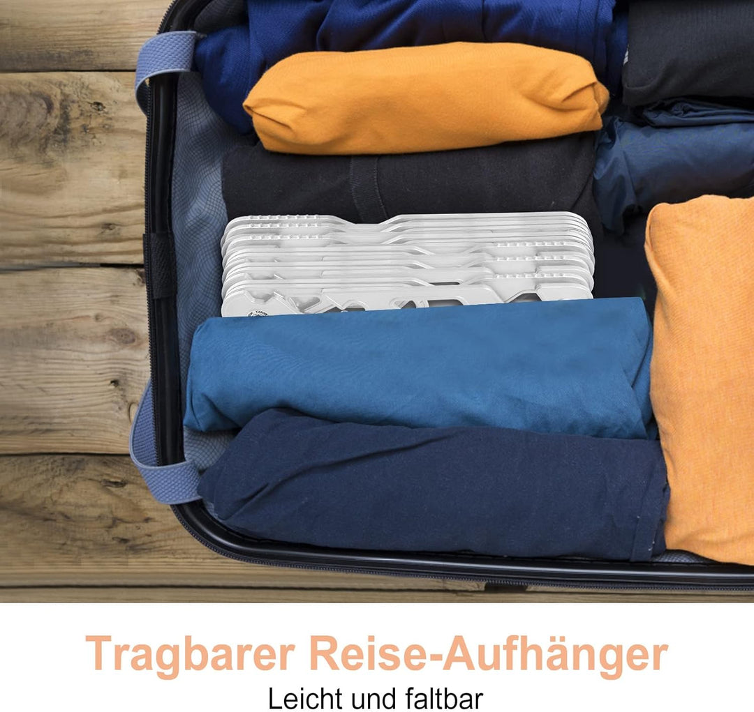 NICEDACK Premium Reisebügel Tragbare Klapp Kleiderbügel Super Bearing Collapsible Hanger Faltbare Kl