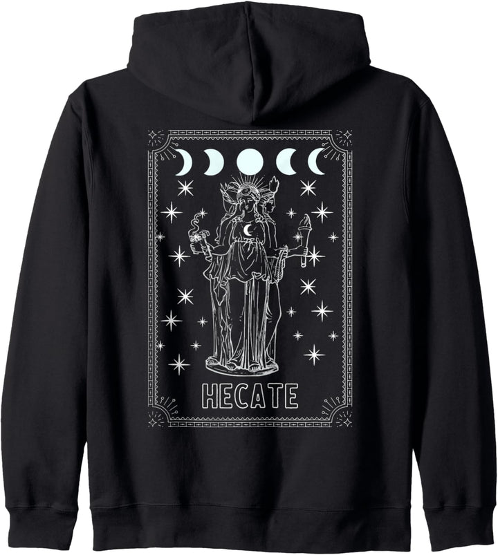Tarotkarte, Motiv "Triple Moon Goddess Hecate" Kapuzenjacke