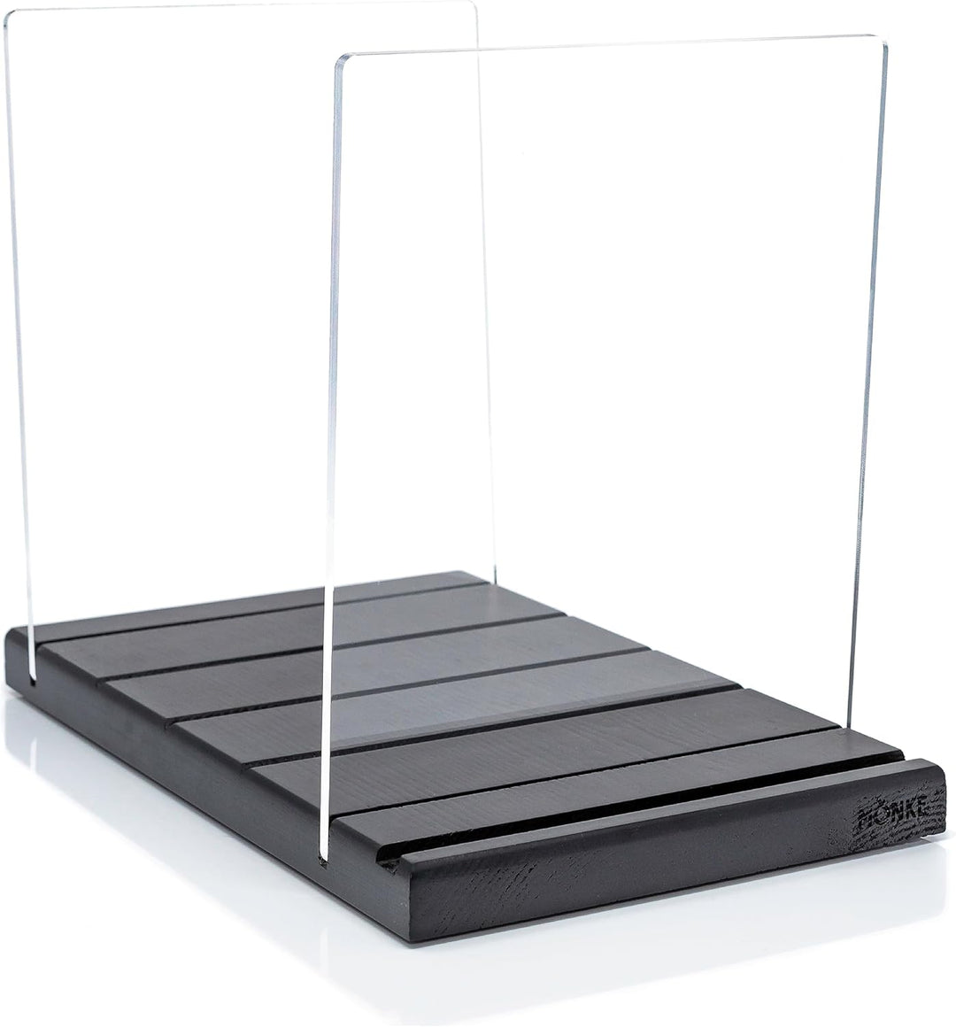 Schallplattenständer - Ein Plattenhalter im minimalistischen Design - 50 LP Kapazität - mit einer vo