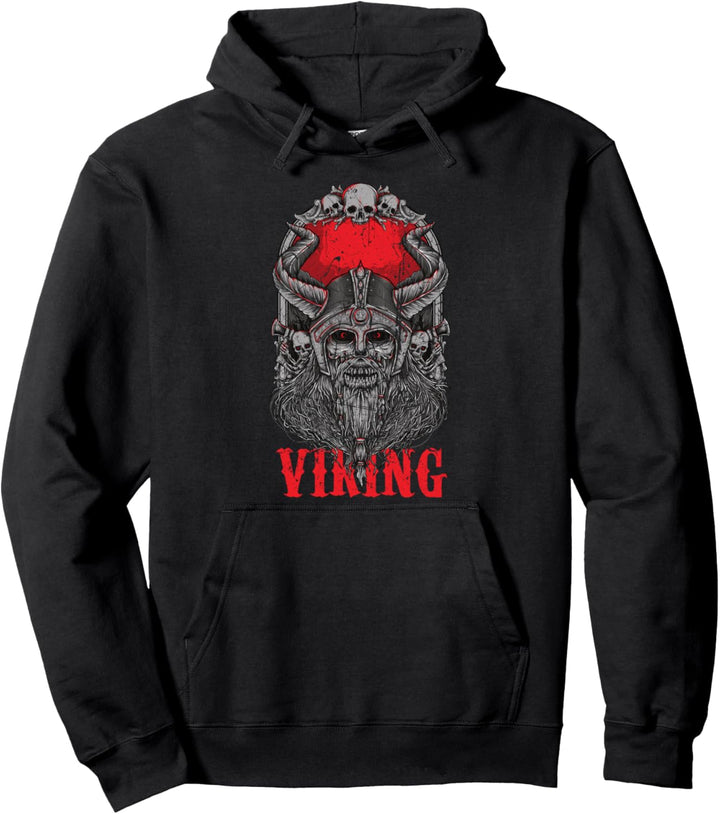 Wikinger Midgard Odin Thor Wotan Nordische Mythologie Runen Pullover Hoodie