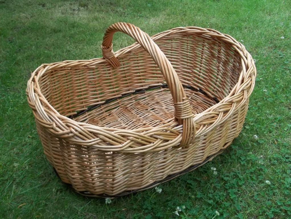 Einkaufskorb XL aus gesottener Weide