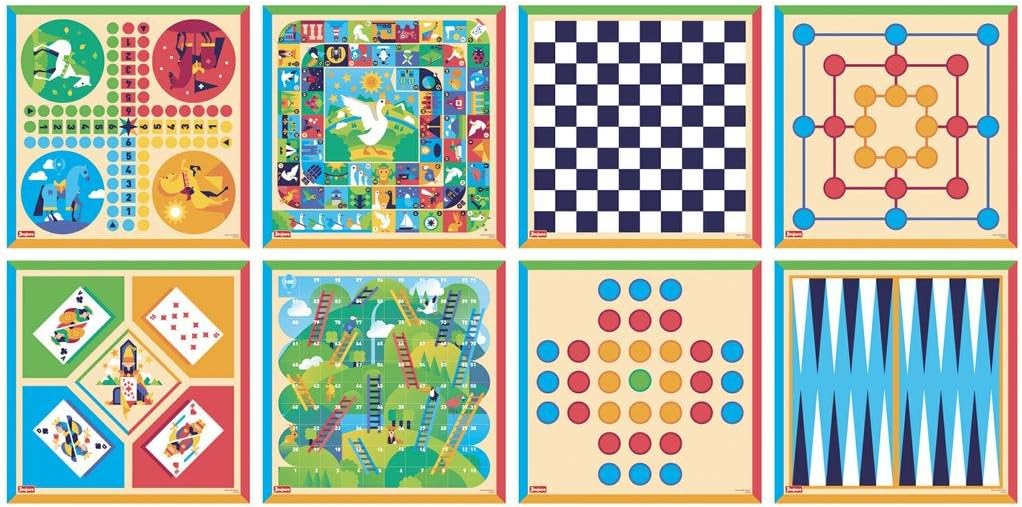 JeuJura 8128 Spiel-Set aus Gesellschaft, traditionelles – Holz