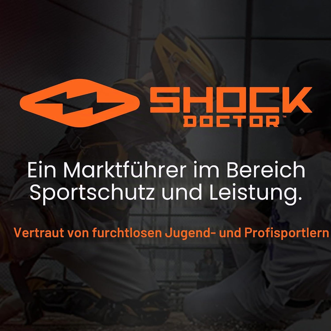 ShockDoctor Herren Tiefschutz Suspensorium mit Bioflex Cup L Weiss (White) Single, L Weiß (Whit