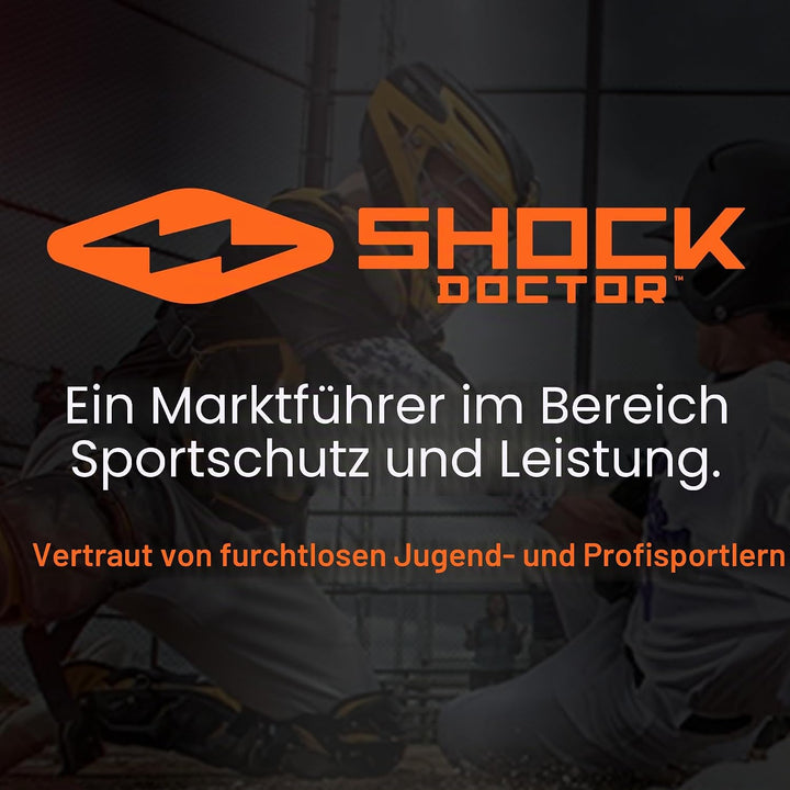 ShockDoctor Herren Tiefschutz Suspensorium mit Bioflex Cup L Weiss (White) Single, L Weiß (Whit