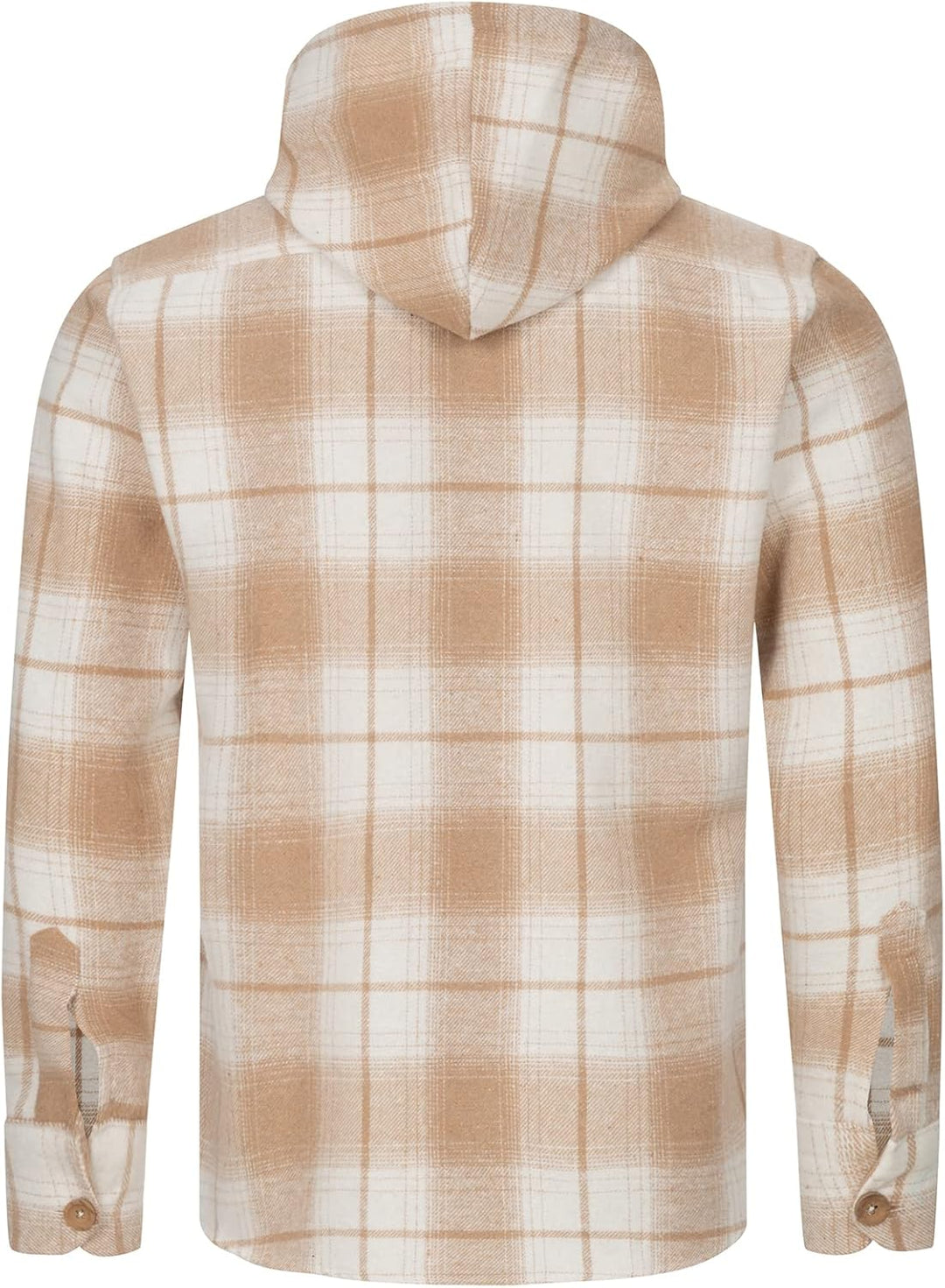Rock Creek Herren Hemd Kariert Kapuzenhemd M65 XXL Beige - H326, XXL Beige - H326
