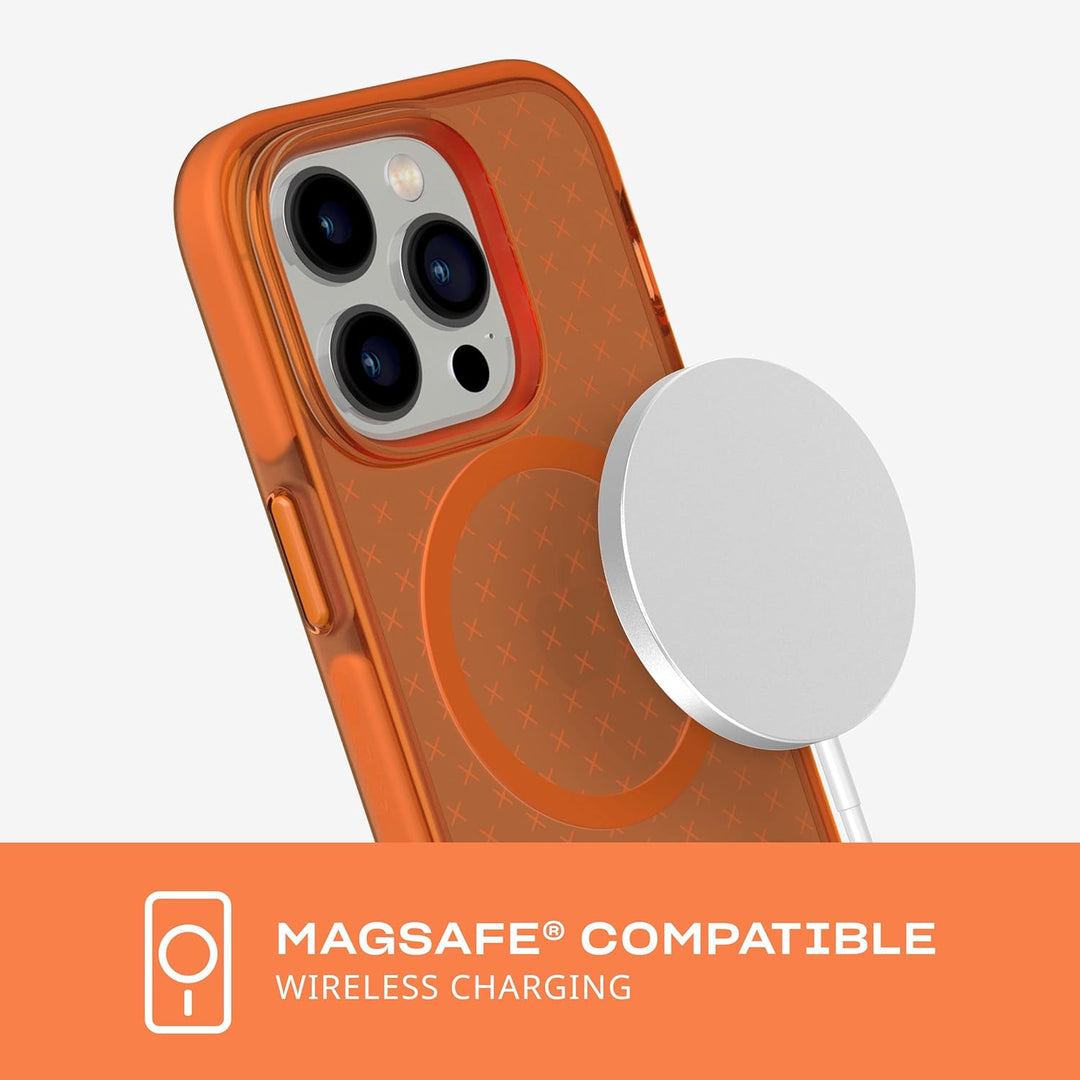 tech21 iPhone 14 Pro Evo Check Kompatibel mit MagSafe - Stossdämpfende &amp; schlanke Schutzhülle mit 16
