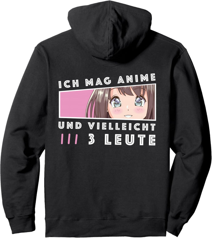 Ich mag Anime und vielleicht 3 Leute Manga Japan Kawaii Pullover Hoodie