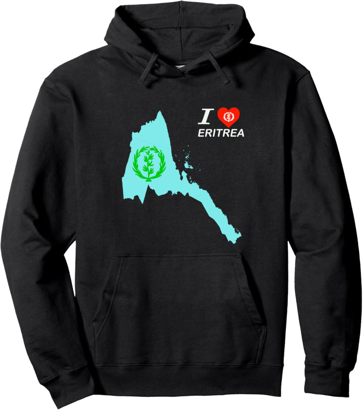 Eritrean map flag habesha Pullover Hoodie
