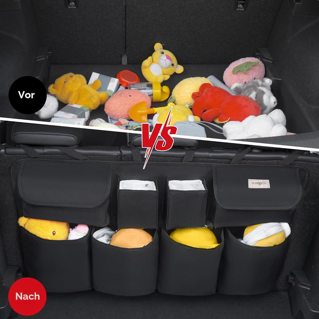 SURDOCA Kofferraum-Organizer, grosses Fassungsvermögen (109,2 x 48,3 cm), Auto-Aufbewahrungstasche m