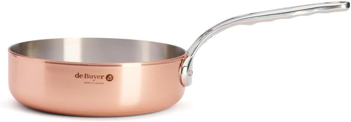 De Buyer Sauteuse, Kupfer, Silber, 24 cm, Silber
