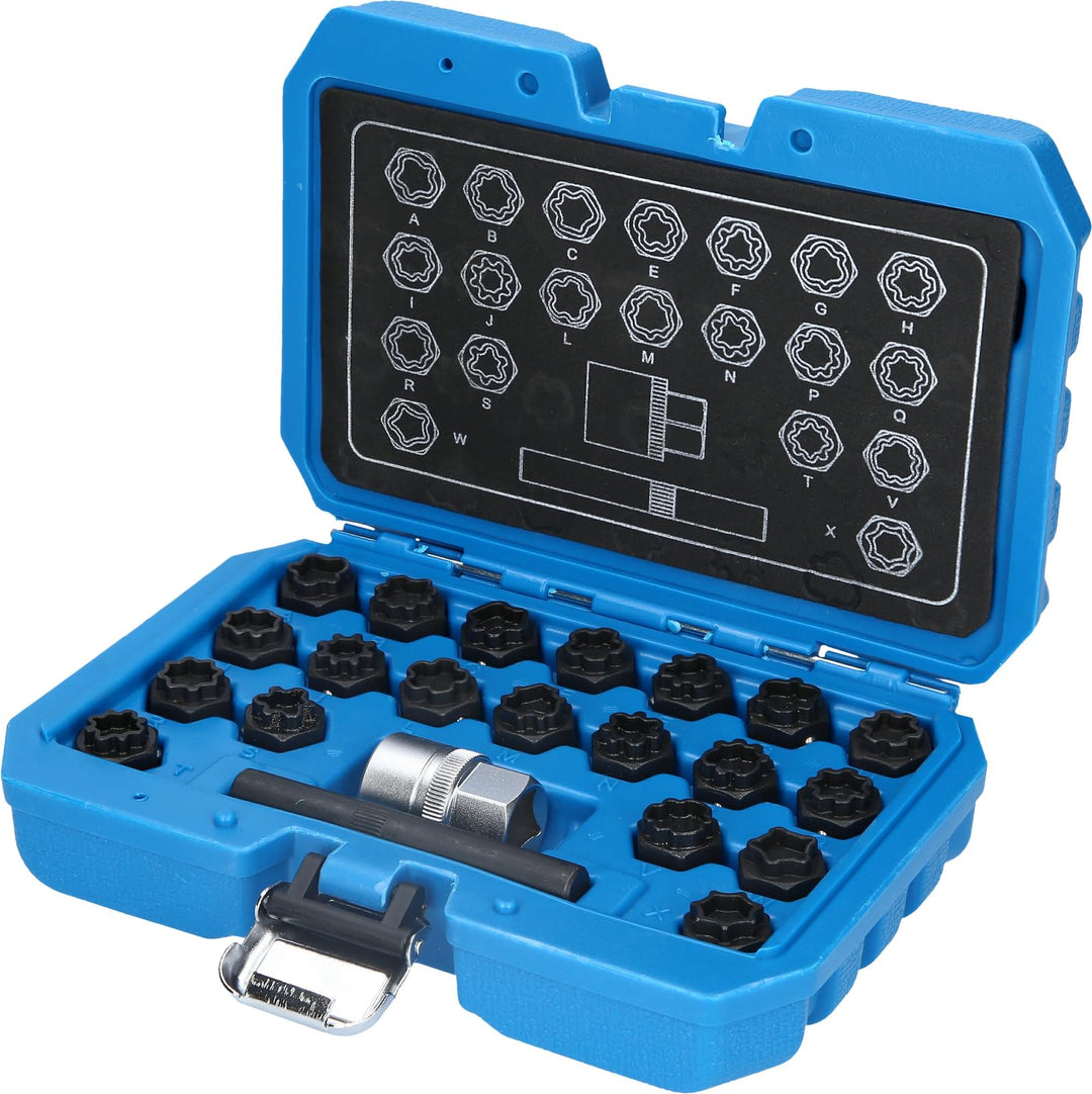 BRILLIANT TOOLS BT691360 Felgenschloss-Sortiment | für Audi22-tlg. [Powered by KS TOOLS]