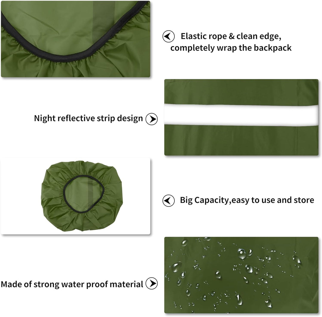 Reflektierende Rucksack Regenhülle, wasserdichte Regenhülle für Rucksack, Polyester Rucksackhülle fü