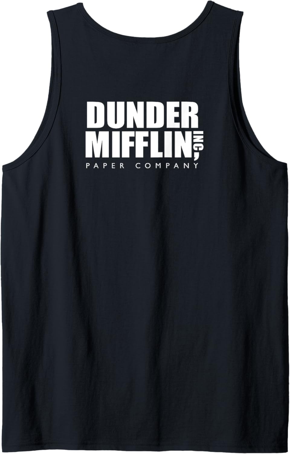 The Office Dunder Mifflin Logo linke Brust und Rücken Tank Top