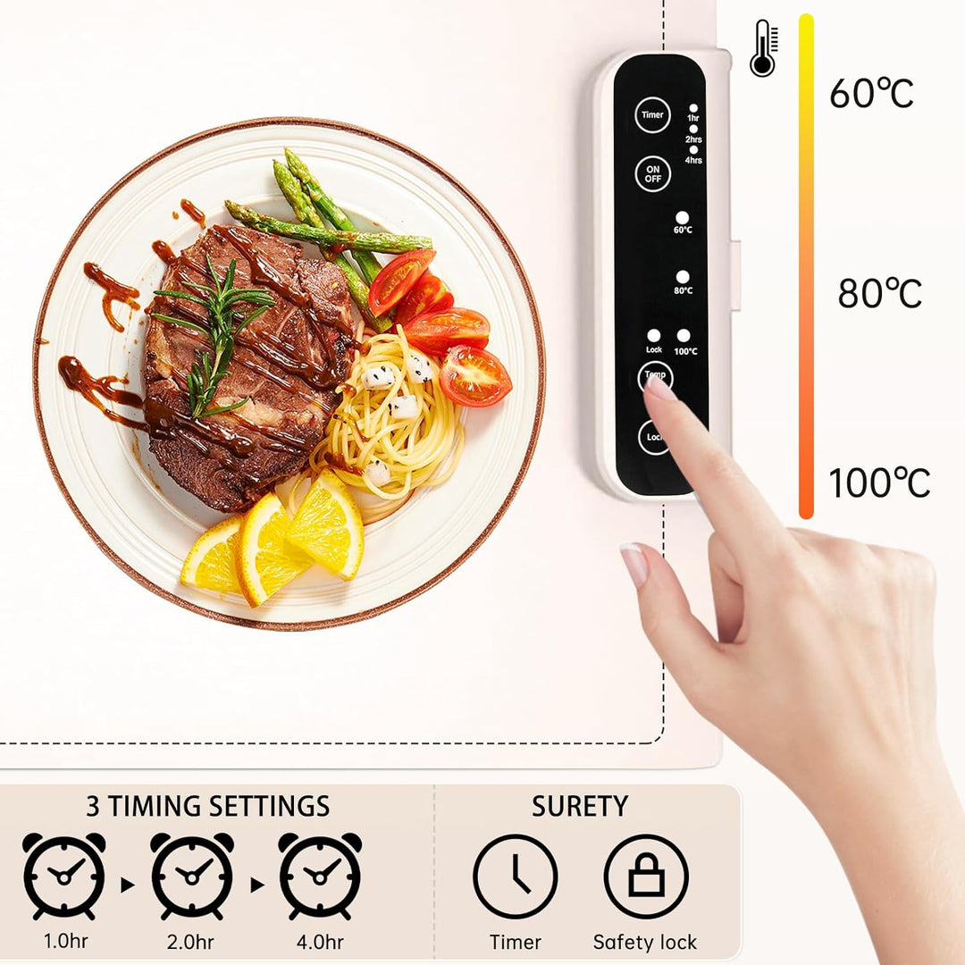 Warmhalteplatte Silikon Sicherung, Warming Plate, Elektrische Warmhalteplatte Für Speisen, DREI Temp