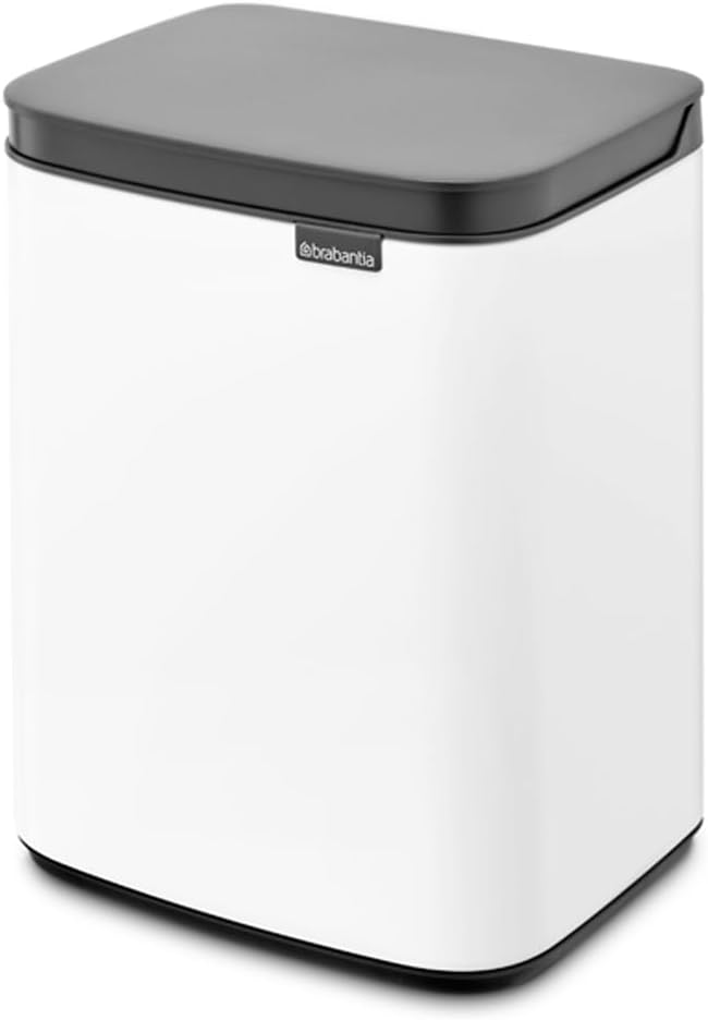 Brabantia - Bo Abfalleimer 4L - Abfalleimer klein &amp; stilvoll - Leicht zu öffnender, sanft schliessen