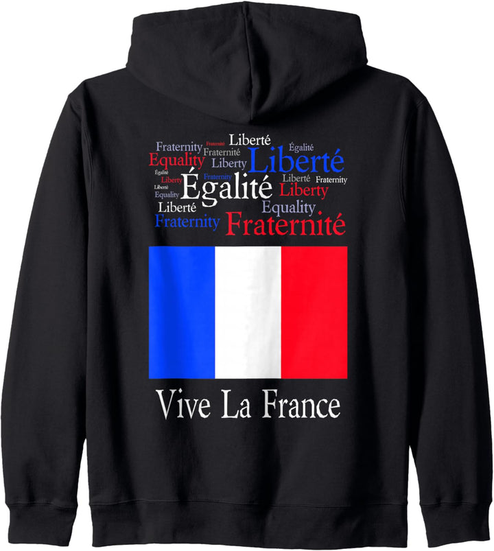 Vive La France Bastille-Tag Kapuzenjacke