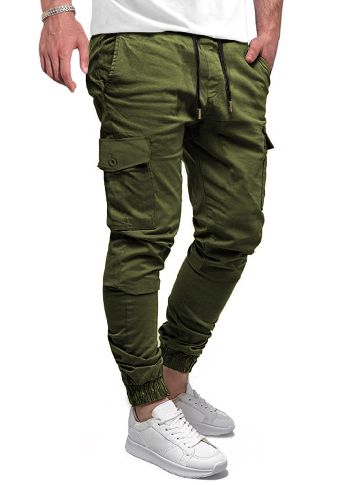 Elegancity Cargohose Herren Lang Casual Jogginghose Stretch Arbeitshosen Regular Fit Cargo Hosen Ela