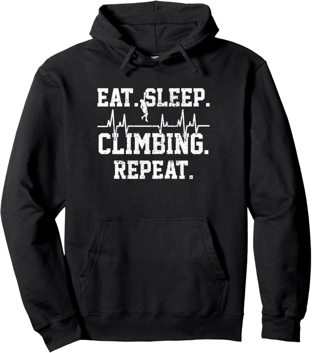 Klettern Bergsteiger Vintage Pullover Hoodie