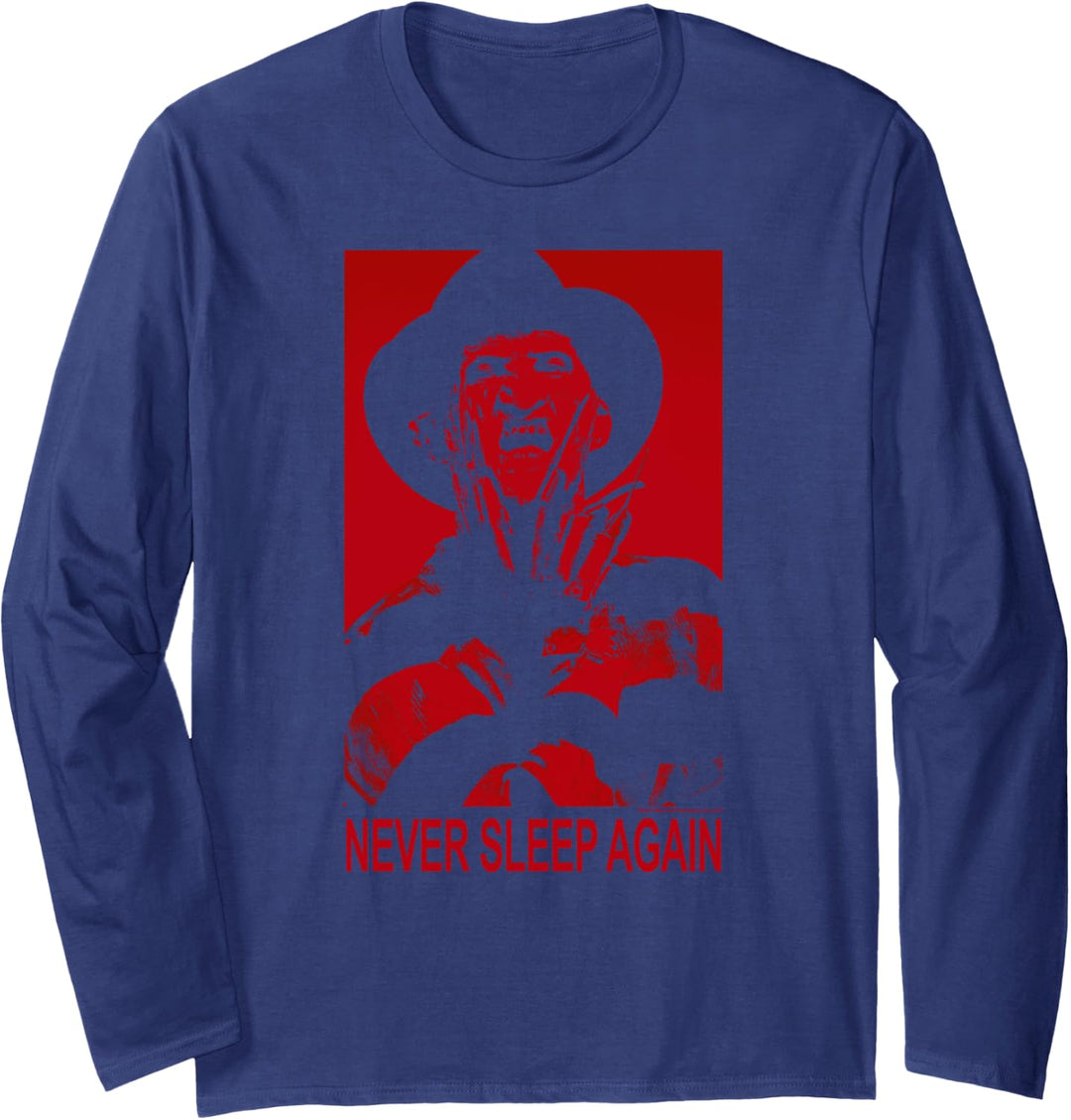 A Nightmare on Elm Street Freddy Never Sleep Langarmshirt