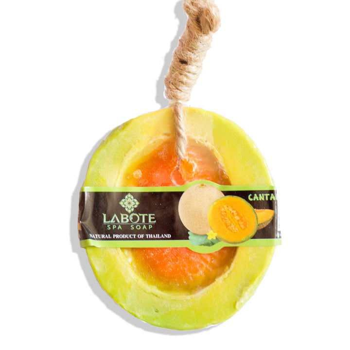 LABOTE Handgemachte thailändische Bio Naturseife Honig Melone mit typischem Duft, 5 Stück Honigmelon