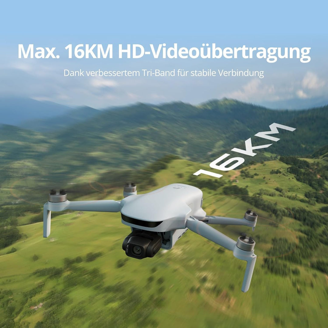 Potensic ATOM 3 Drohne mit Kamera 4K für Einsteiger, 4K/60 fps HDR-Video, 8K Foto, 1/1,3" Sensor, 3